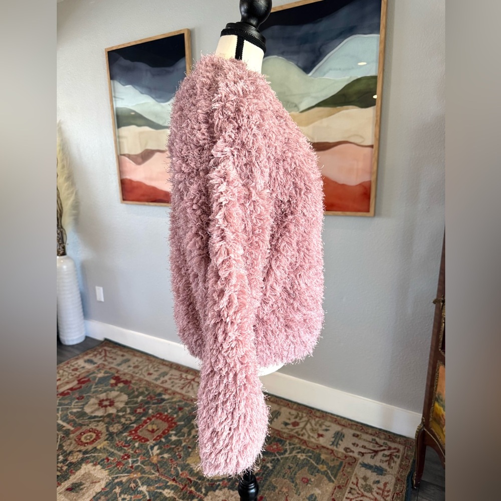 Mystree Soft Mauve Teddy Jacket - Picture 2 of 9